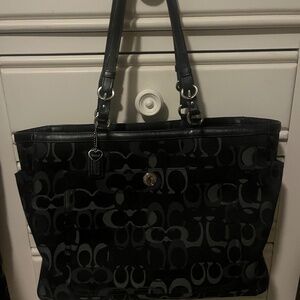 Coach tote diaper bag